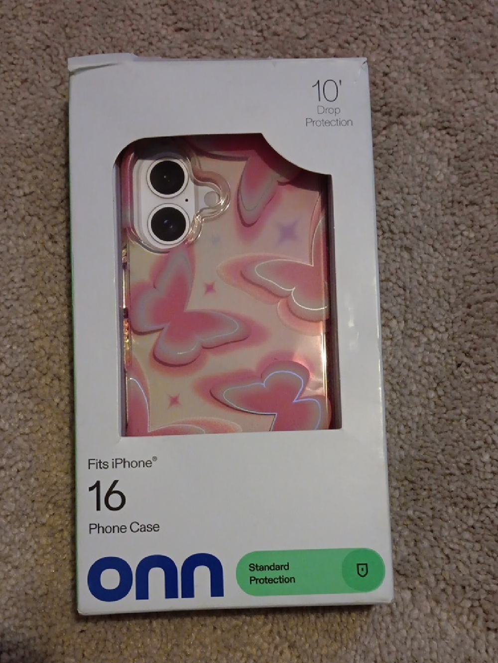 On Running Pink Butterfly Iridescent iPhone 16 Case